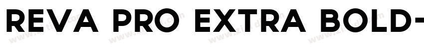 Reva Pro Extra Bold字体转换
